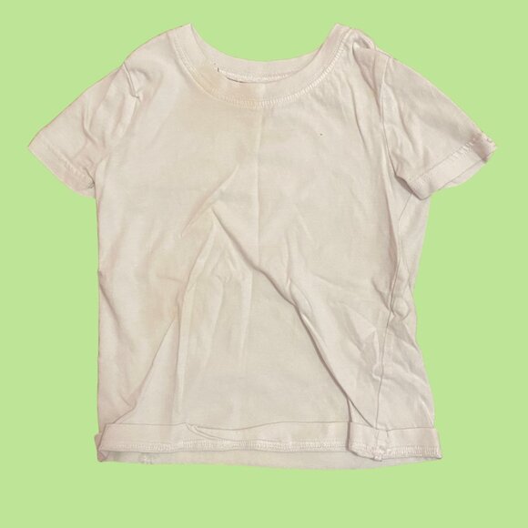 Carter’s Toddler Boys Girls White Short Sleeve Cotton T-Shirt (Size 2/3) - Picture 2 of 6